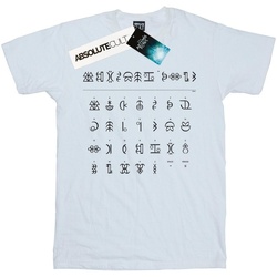 Abbigliamento Bambina T-shirts a maniche lunghe Disney Artemis Fowl Gnommish Alphabet Bianco