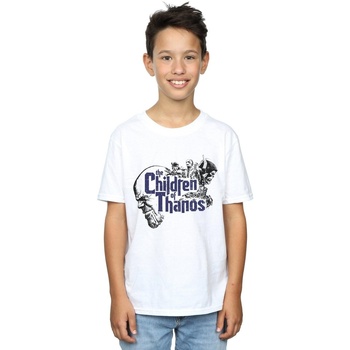 Abbigliamento Bambino T-shirt maniche corte Marvel Avengers Infinity War Children Of Thanos Bianco