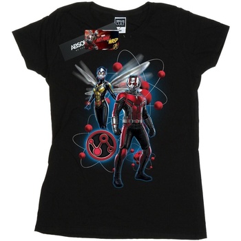 Abbigliamento Donna T-shirts a maniche lunghe Marvel BI7670 Nero