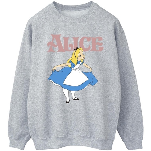 Abbigliamento Uomo Felpe Disney Alice In Wonderland Take A Bow Grigio