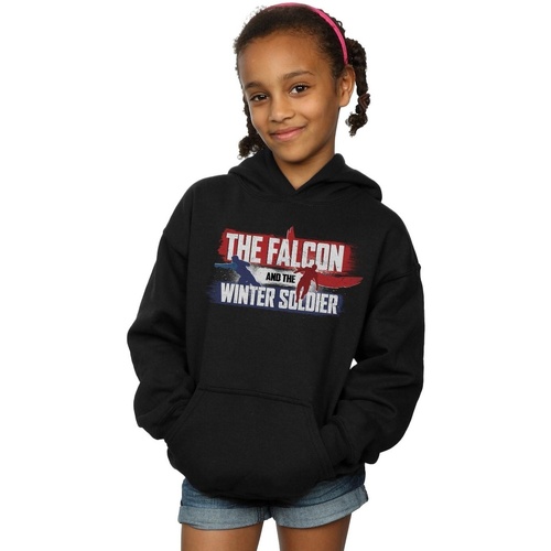Abbigliamento Bambina Felpe Marvel The Falcon And The Winter Soldier Action Logo Nero