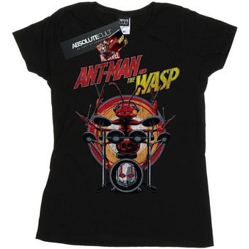 Abbigliamento Donna T-shirts a maniche lunghe Marvel Ant-Man And The Wasp Drummer Ant Nero