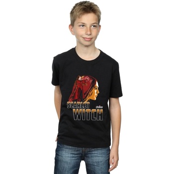 Abbigliamento Bambino T-shirt maniche corte Marvel Avengers Infinity War Scarlet Witch Character Nero