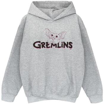 Abbigliamento Bambina Felpe Gremlins Logo Line Grigio