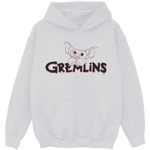 Abbigliamento Bambina Felpe Gremlins Logo Line Bianco