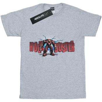 Abbigliamento Bambina T-shirts a maniche lunghe Marvel Avengers Infinity War Hulkbuster 2.0 Grigio