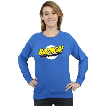 Abbigliamento Donna Felpe The Big Bang Theory Sheldon Bazinga Blu