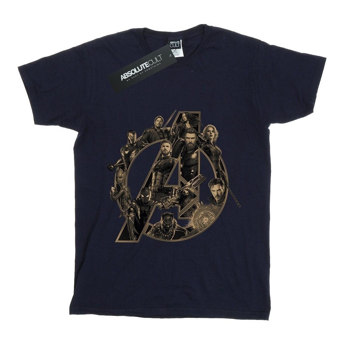 Abbigliamento Bambina T-shirts a maniche lunghe Marvel Avengers Infinity War  Logo Blu