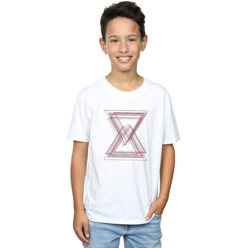 Abbigliamento Bambino T-shirt maniche corte Marvel Avengers Infinity War Black Widow Lines Bianco