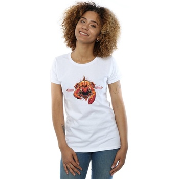 Abbigliamento Donna T-shirts a maniche lunghe Dc Comics Aquaman Brine King Bianco
