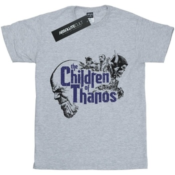 Abbigliamento Bambina T-shirts a maniche lunghe Marvel Avengers Infinity War Children Of Thanos Grigio