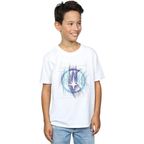 Abbigliamento Bambino T-shirt maniche corte Marvel Avengers Infinity War Guardian Lines Bianco