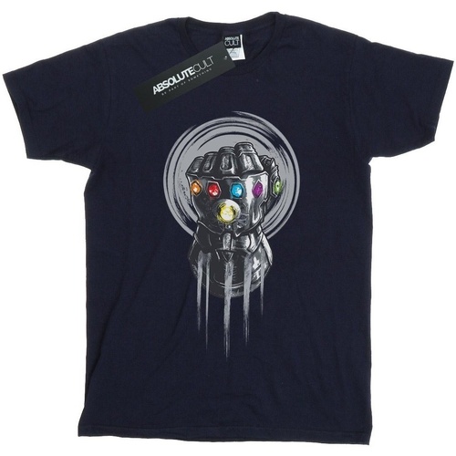 Abbigliamento Bambina T-shirts a maniche lunghe Marvel Avengers Infinity War Power Fist Blu