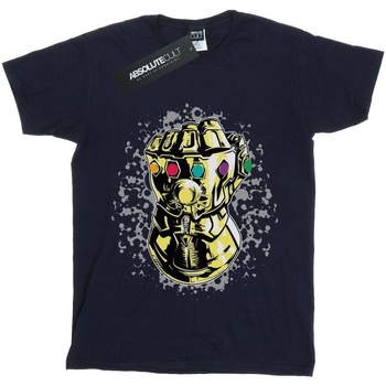 Abbigliamento Bambina T-shirts a maniche lunghe Marvel Avengers Infinity War Thanos Fist Blu