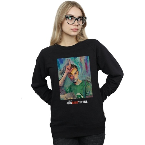 Abbigliamento Donna Felpe The Big Bang Theory Sheldon Loser Painting Nero