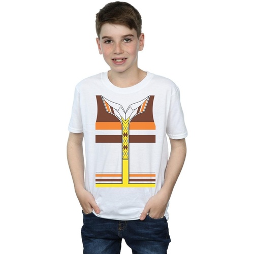 Abbigliamento Bambino T-shirt maniche corte Big Bang Theory Raj Koothrappali Costume Bianco