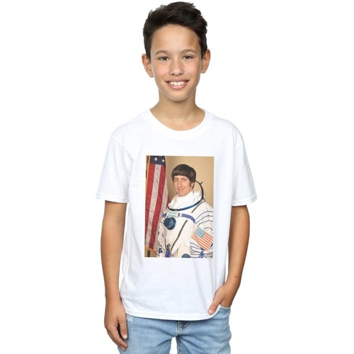 Abbigliamento Bambino T-shirt maniche corte The Big Bang Theory Howard Wolowitz Rocket Man Bianco