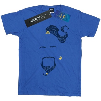 Abbigliamento Donna T-shirts a maniche lunghe Disney Aladdin Movie Genie Blue Face Blu