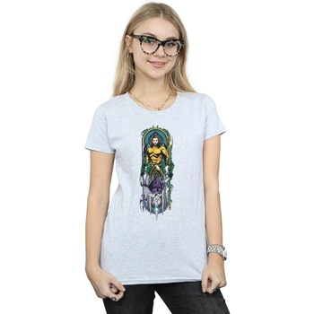 Abbigliamento Donna T-shirts a maniche lunghe Dc Comics Aquaman Ocean Master Grigio