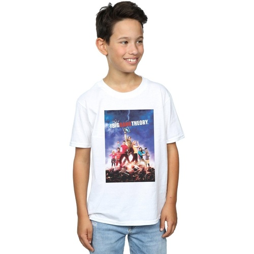 Abbigliamento Bambino T-shirt maniche corte The Big Bang Theory Character Poster Bianco
