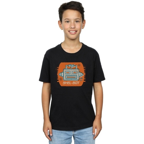 Abbigliamento Bambino T-shirt maniche corte The Big Bang Theory Shel-Bot Icon Nero