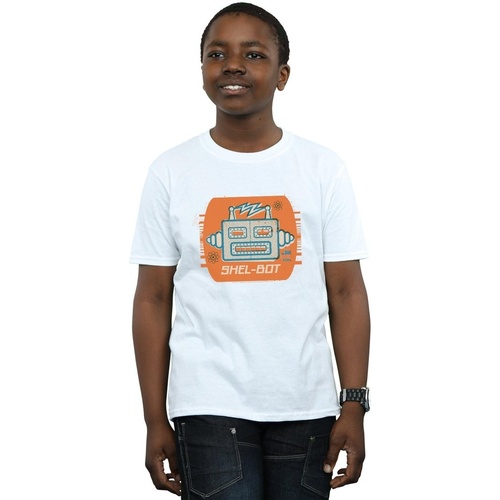 Abbigliamento Bambino T-shirt maniche corte The Big Bang Theory Shel-Bot Icon Bianco