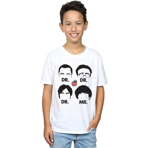 Abbigliamento Bambino T-shirt maniche corte The Big Bang Theory Doctors And Mr Bianco