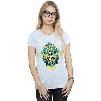 Abbigliamento Donna T-shirts a maniche lunghe Dc Comics BI8179 Grigio