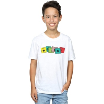 Abbigliamento Bambino T-shirt maniche corte The Big Bang Theory Bazinga Elements Bianco
