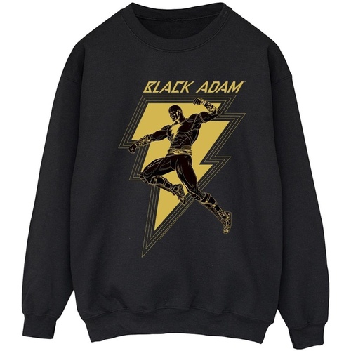 Abbigliamento Donna Felpe Dc Comics Black Adam Golden Bolt Chest Nero