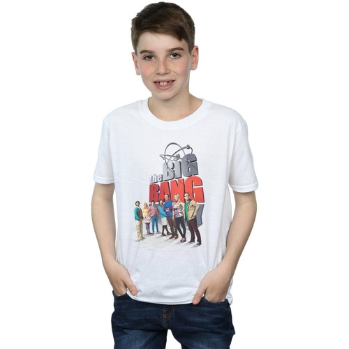 Abbigliamento Bambino T-shirt maniche corte The Big Bang Theory Big Poster Bianco