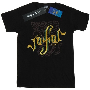 Abbigliamento Donna T-shirts a maniche lunghe Disney Aladdin Movie Jafar Snake Logo Nero