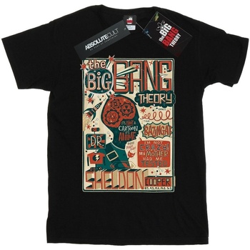 Abbigliamento Bambina T-shirts a maniche lunghe Big Bang Theory Infographic Poster Nero