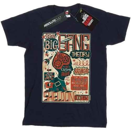 Abbigliamento Bambina T-shirts a maniche lunghe Big Bang Theory BI8345 Blu