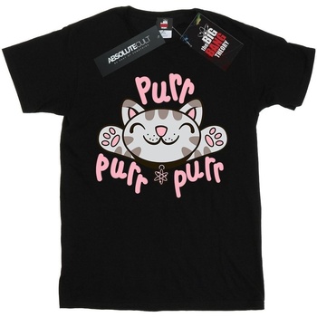 Abbigliamento Bambina T-shirts a maniche lunghe Big Bang Theory Soft Kitty Purr Nero