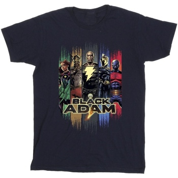 Abbigliamento Bambino T-shirt maniche corte Dc Comics Black Adam JSA Complete Group Blu