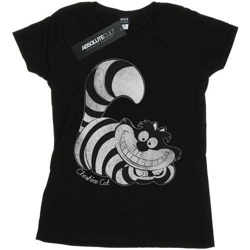 Abbigliamento Donna T-shirts a maniche lunghe Disney Alice in Wonderland Mono Cheshire Cat Nero