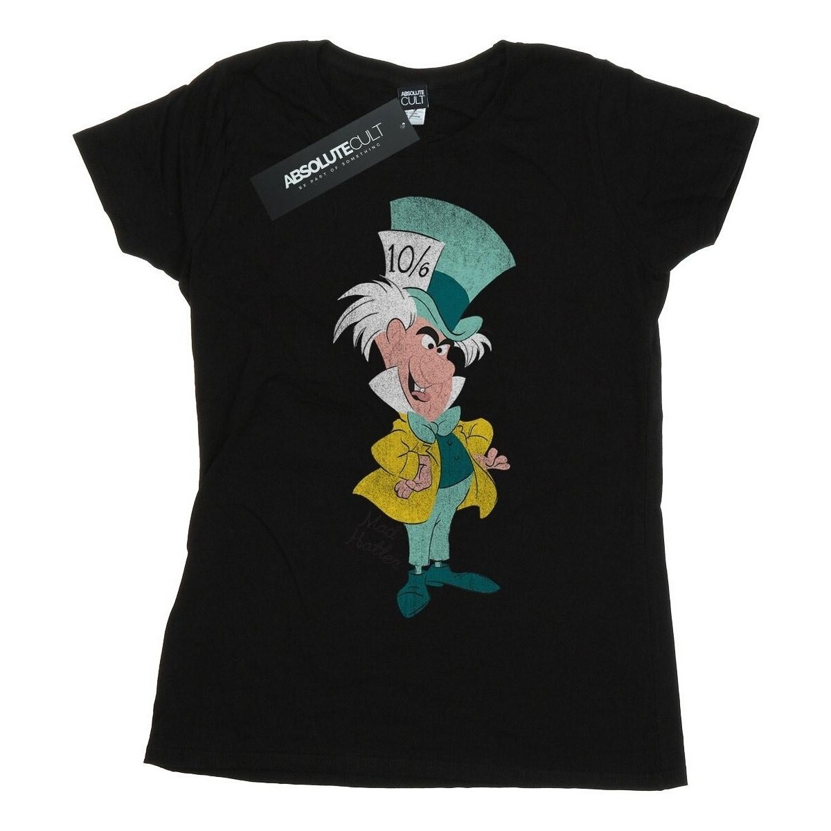 Abbigliamento Donna T-shirts a maniche lunghe Disney Alice In Wonderland Mad Hatter Classic Nero