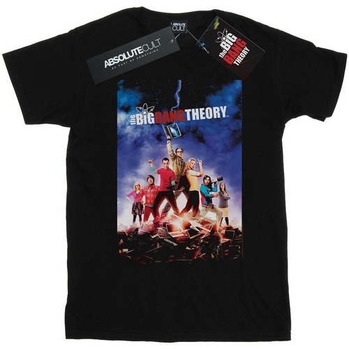 Abbigliamento Bambina T-shirts a maniche lunghe The Big Bang Theory Character Poster Nero