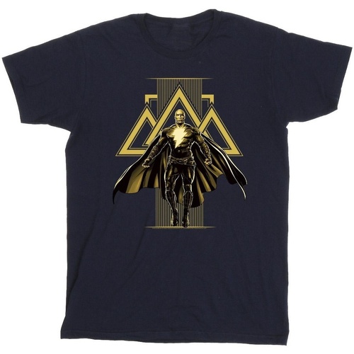 Abbigliamento Bambino T-shirt maniche corte Dc Comics Black Adam Rising Golden Symbols Blu