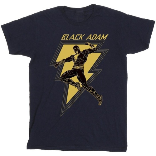 Abbigliamento Bambino T-shirt maniche corte Dc Comics Black Adam Golden Bolt Chest Blu