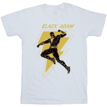 Abbigliamento Bambino T-shirt maniche corte Dc Comics Black Adam Golden Bolt Chest Bianco