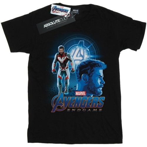 Abbigliamento Uomo T-shirts a maniche lunghe Marvel BI8453 Nero