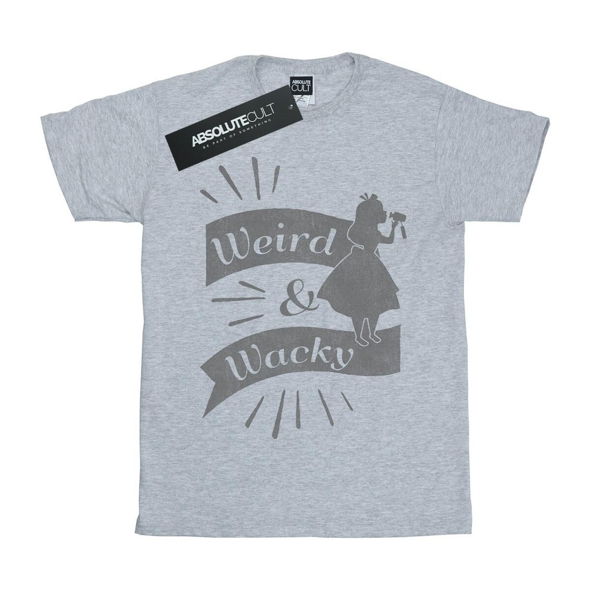 Abbigliamento Donna T-shirts a maniche lunghe Disney Alice In Wonderland Weird And Wacky Grigio
