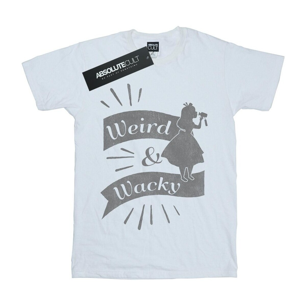 Abbigliamento Donna T-shirts a maniche lunghe Disney Alice In Wonderland Weird And Wacky Bianco