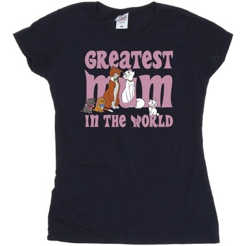 Abbigliamento Donna T-shirts a maniche lunghe Disney The Aristocats Greatest Mum Blu
