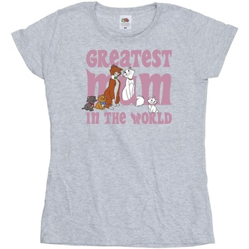Abbigliamento Donna T-shirts a maniche lunghe Disney The Aristocats Greatest Mum Grigio