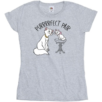 Abbigliamento Donna T-shirts a maniche lunghe Disney The Aristocats Purrfect Pair Grigio