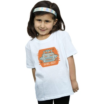 Abbigliamento Bambina T-shirts a maniche lunghe The Big Bang Theory Shel-Bot Icon Bianco