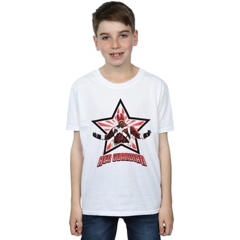 Abbigliamento Bambino T-shirt maniche corte Marvel Black Widow Movie Red Guardian Star Bianco